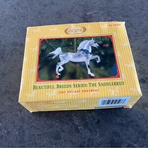 Breyer Saddlebred Beautiful Breeds 2005 Christmas Holiday Ornament Dapple Gray